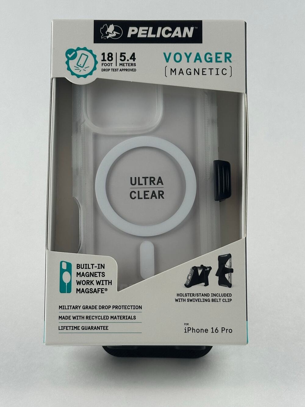 Pelican Voyager Magnetic iPhone 16 Pro Ultra Clear Case NWT MSRP: $65.00
